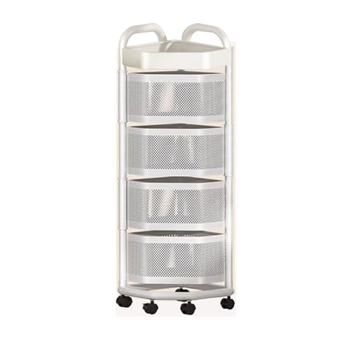 Estante giratorio VWhite lavable de 4 niveles para organizar frutas frescas 2