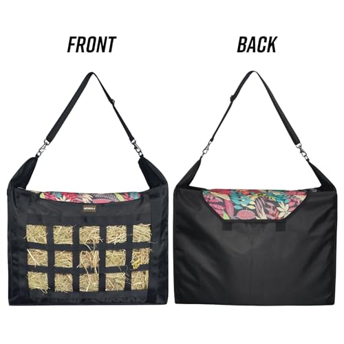 MIYABALA Bolsa de feno para cavalos, alimentador lento para cavalo/burro/cabra, pano Oxford premium