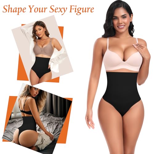 Image of Womens Thong Shapewear Mid to High Waisted Shaper Thong WN0017