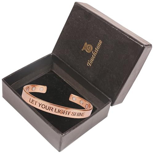 Touchstone Copper Bracelet Tibetan Style. Hand Forged with Solid and High Gauge Copper Jewelry Cuff for Women Men.