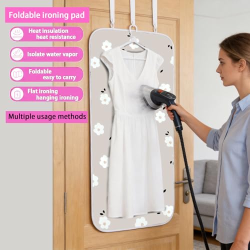 Almohadilla de planchado portátil de mesa resistente al calor 19x33 flor 5