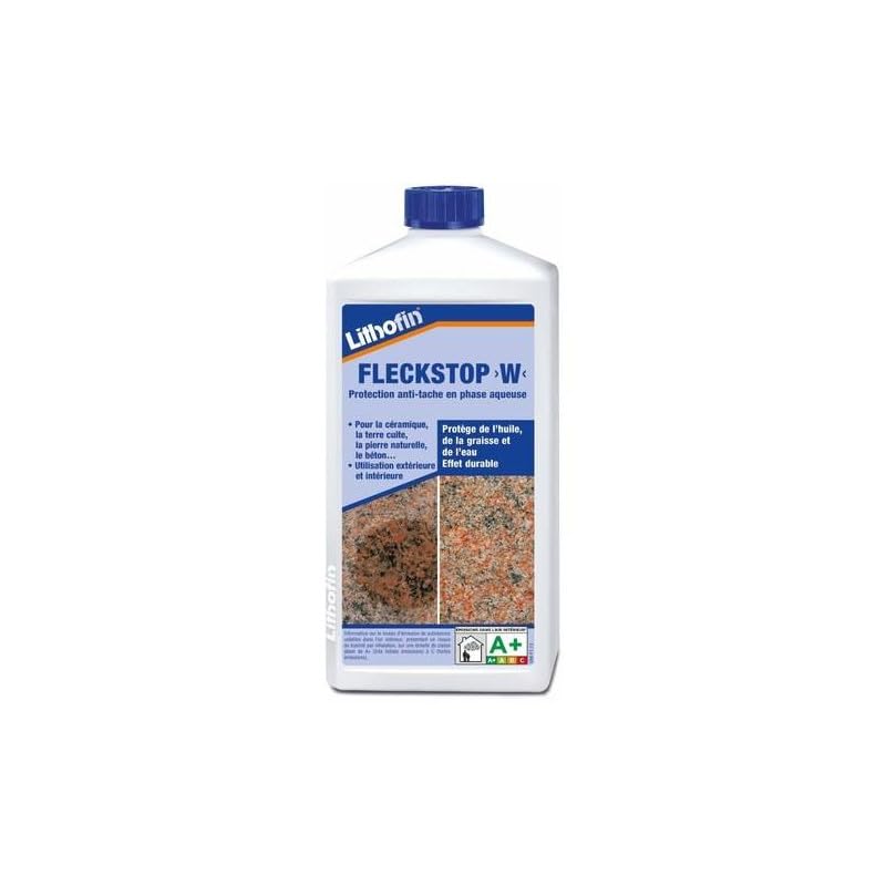 Lithofin Vlekstop W - Imprégnation spéciale Soluble à l'eau 1 L