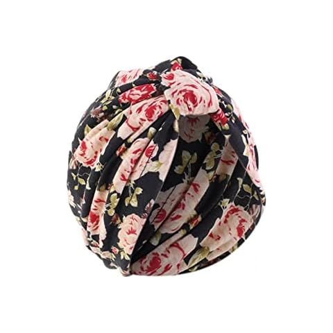 min-bmao Turban für Damen Muslimische Kopftuch Hut Verknotet Tuch Kopfbedeckung Headwrap Atmungsaktive Hijab Kopftuch Cover