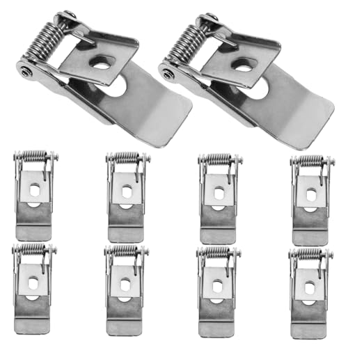 Holibanna 10Pcs Retaining Spring Clips for Panel Lights Durable Light Clips Easy to Install Fixed Spring Clip for Lamp Long Lasting Light Fixture Accessory