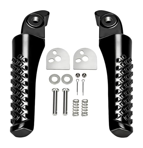 YOXUFA Mini Bike Foot Pegs Kit Replacement for Coleman Minibike CT200U CT200U-EX BT200X CT100U CC100X 97cc 100cc 3.0hp 196cc 200cc 6.5hp Powersports Parts Left and Right Foot Rest Black