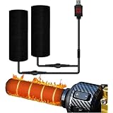 【改良型·5+1段階温度調整】バイク グリップヒーター 巻き付け式 ハンドルヒーター バイク用 USB給電 10s速暖 IP67完全防水 温度制御チップ搭載 ホットグリップ 巻きタイプ 取り付け簡単 記憶機能 電熱 ウォーマー オートバイ/自転車/原付/スクーター 各種ハンドルに適用 防寒対策 日本語取扱説明書（車両12V電源）