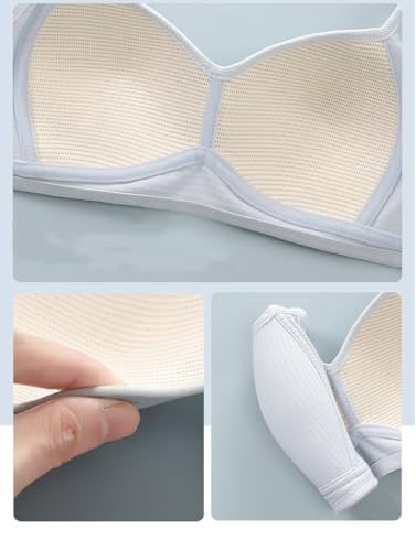 FYLuoke Training Bra for Teen Girls Cotton Wire Free Adjustable Straps Bras3