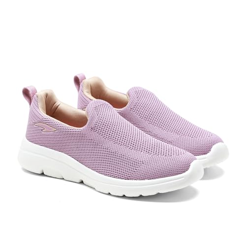 Image of ASIAN Firefly-121 Women's Walking Shoes | Lightweight Slip-On Sneakers with Arch Support, Soft Cushion Sole & Breathable Mesh | Ideal for Daily Walks, Travel & All-Day Comfort