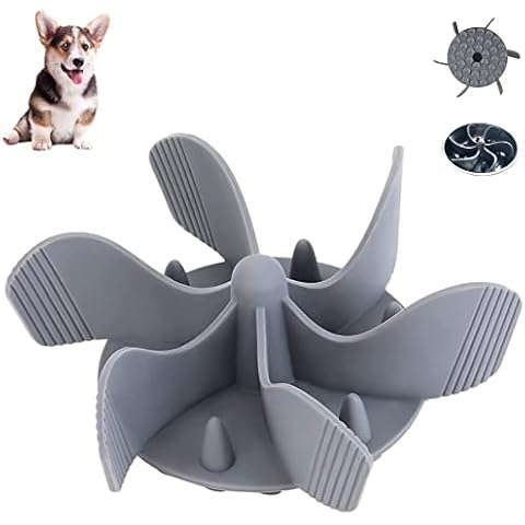 Little Bean Slow Feeder Dog Bowls Insert Cuttable Silicone Firm Slow Eating Dog Bowl With 36 Octopus Suction Cups for Large and Medium Size Dog Cover
