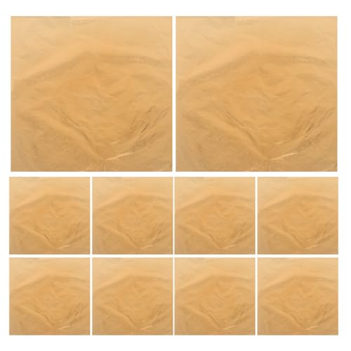 rosenice 100 Blätter Blattkupfer für Kunst Handwerk Dekoration 14x14 cm (Kupfer Farbe)