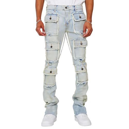 Jean déchiré homme pour un look streetwear hip-hop en soirée urbaine