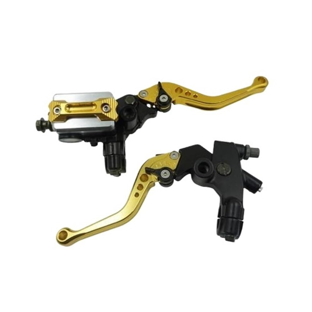 Pliqvbn Yellow Clutch Brake Shafts 2Pcs 22Mm Cnc Hydraulic Disc Brake Upper Pump Motorcycle Accessories Aluminum Clutch Handbrake Levers