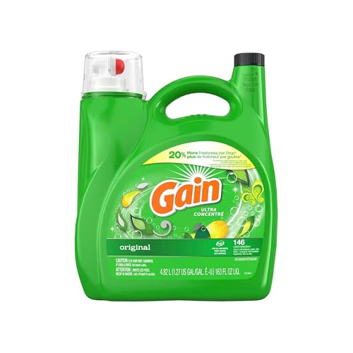 Product Image of the Gain High Efficiency Original Liquid Laundry Detergent, 146 Loads , Green