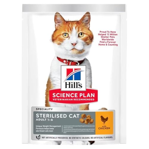 Hill`s Science Plan Alimento con Sabor a Pollo para Gatos Adultos Esterilizados - 1,5 kg