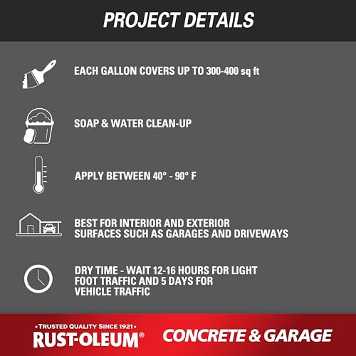 Rust-Oleum Concrete & Garage Floor Paint, Battleship Gray, 1 Gallon - image 9