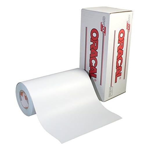 ORACAL 651 Permanent Matte White Vinyl – Adhesive Vinyl for Crafts, Decals & Stickers, (12" x 6ft)