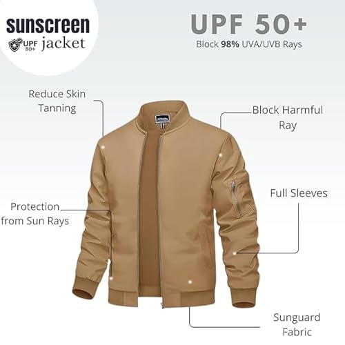 Image of MIA FASHION Winter Jacket For Men Puffer Jacket, Lightweight Transition Jacket Nylon Quilted standard length Puffer Jacket Full Sleeve Monsoon Jackets For Men