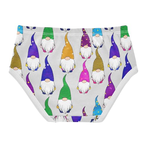 Joisal Cotton Toddler Girls Underwear Cute Gnomes Colorful Panties Little Girl Bright Underpants Briefs 2t2