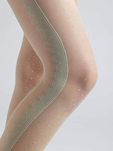 Image of Sahabowi Women Tights, Sheer High Waist Pantyhose, Vintage Control Top Stockings, Siwa7
