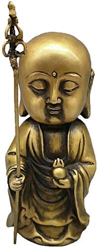 Sculpture Bouddha en laiton pur ZXQUEGF, le cadeau Feng Shui idéal pour offrir la sérénité