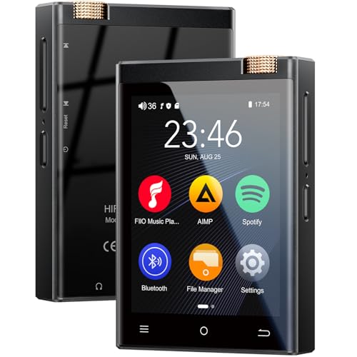 Lecteur MP3 HiFi, Oilsky 80Go Spotify MP3 avec Bluetooth et WiFi, 2,8 Pouces sans Perte DSD, Haute Fidélité, Lecteur Musique Audio Portable Android 9.0...