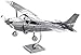 Fascinations Metal Earth Aircraft 3D Metal Model Kits Set of 2 - Cessna 172 and Cessna 182 Floatplane