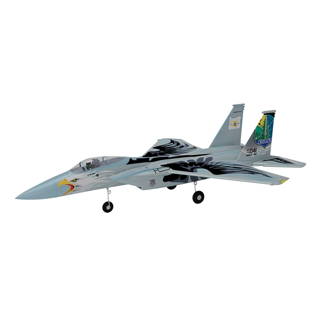 XFLY-MODEL F-15 Twin 40mm EDF RC Airplane RC Fighter Jet PNP (Transmitter, Receiver or Battery not Included) (Grey)