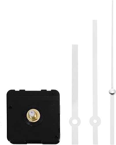 Miniatura 6 de DOITOOL Kit de motor de movimiento de reloj, mecanismo de reloj sin tictac, agujas de reloj de repuesto para piezas de reparación de reloj, color