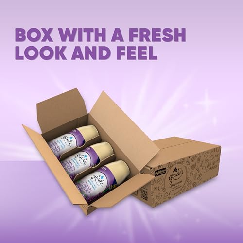 Image of Glade Automatic Spray Refill, Air Freshener for Home and Bathroom, Tranquil Lavender & Aloe, 6.2 Oz, 3 Count