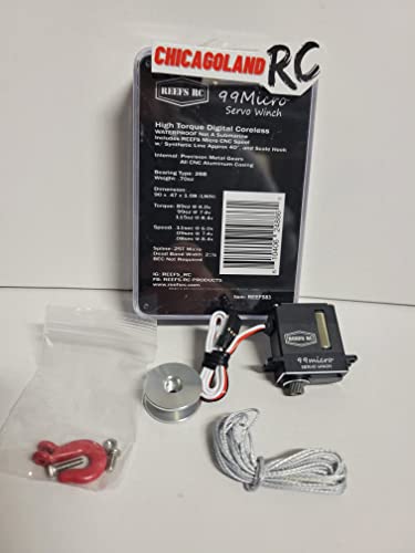 REEF's 99 Winch Micro servo High Torque CORELESS Digital w/Spool + line Hook SEHREEFS83 Includes CHICAGOLAND RC Coupon