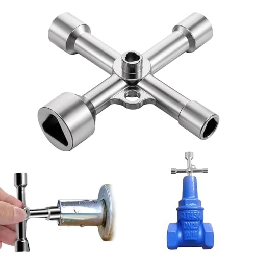 Dreikantschlüssel Dreikantschlüssel Universal 4 Wege 5 Size Innenmaß 7mm/10mm/12mm/13mm/18mm Dreieck Schlüssel Dreikantschlüssel Für Absperrpfosten Elektrische Wasser Gas Meter Box Schrank Öffnen