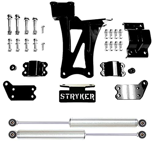 Dual Steering Stabilizer Kit made in the USA with USA Steel and CUSTOM ORDERED Bilstein Cylinders compatible w/ 2017-2022 Ford F250/F350 Super Duty 4WD Mfg by Stryker Off Road Design