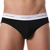 dsquared2  DSQUARED2 3 Slip Uomo Art DCX610040 001 Colore Foto Misura A Scelta Nero XL