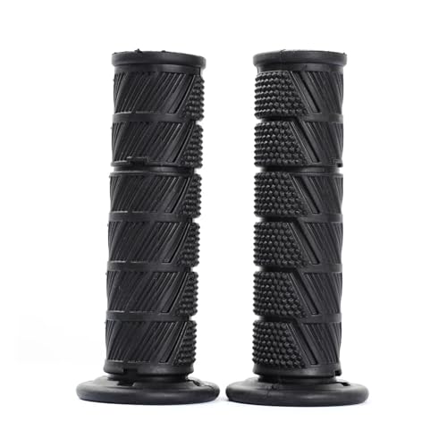 Manillar de moto de 22mm con puños de goma antideslizantes para reducir vibraciones