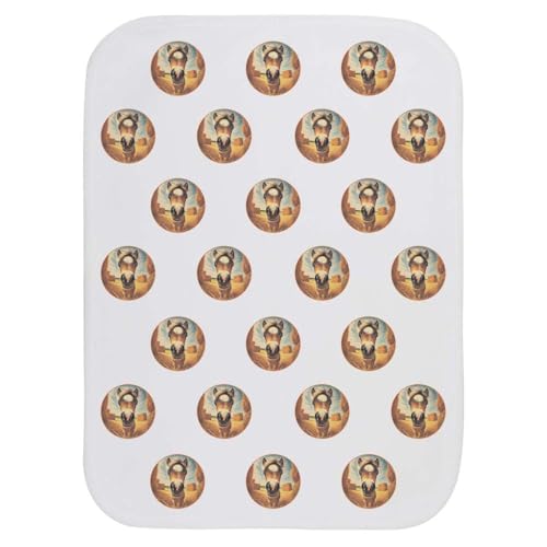 Azeeda 'Smiling Baby Horse' Baby Burp/Wash Cloth (BC00031021)