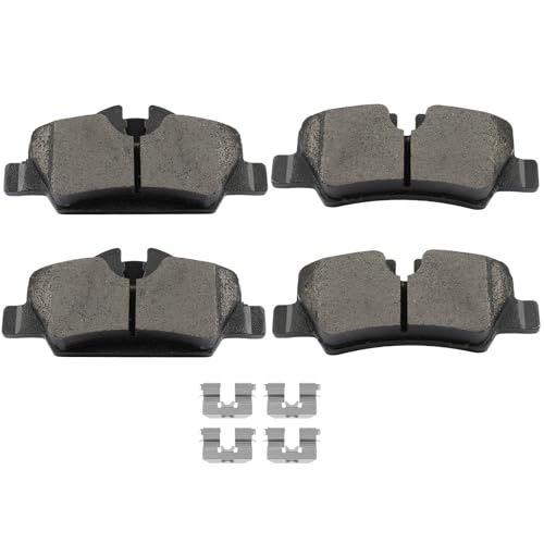 Image of SCITOO D1800-9032 Disc Brake Pads Sets Rear Ceramic Brake Pads w /Hardware | 2014-2024 For Mini For Cooper 1.5L,2016 For Cooper 1.6L,2014-2024 For Cooper 2.0L