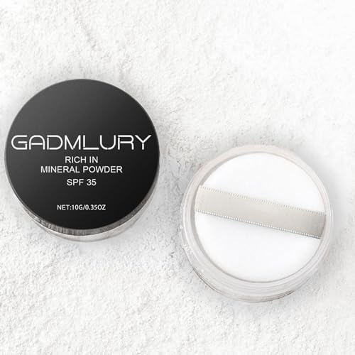 Mineral Setting Powder, SPF 35, Sunscreen Silica-Based Loose Powder, Oil