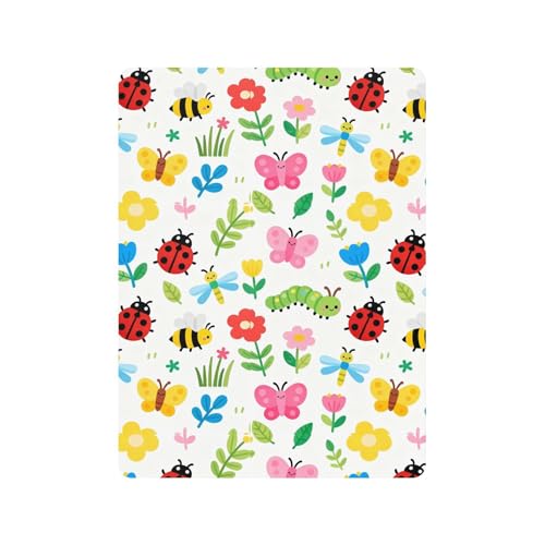 Drap de berceau Garden Bugs idéal pour décorer la chambre de bébé