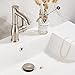 Vessel Sink Drain for Bathroom, Pop-up Drain With Detachable Basket Stopper, Anti-Explosion And Anti-Clogging Drain Strainer, Sink Drain Assembly With Overflow Brushed Nickel, REGALMIX RWF083J