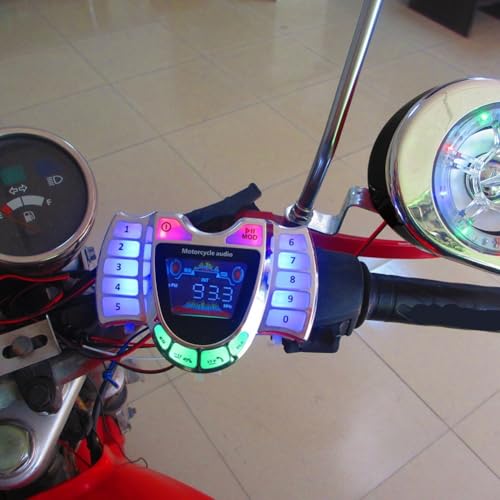 Parlante para motocicleta con micrófono y radio FM miniatura 2