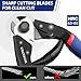 WORKPRO Cable Cutter, 7-1/2 Inch Heavy Duty Wire Rope Cutter, Chrome Vanadium Steel Jaw, For Hard Wire Ropes, Steel Wires And Aircraft Cables