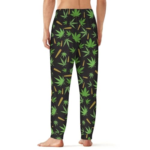 Marijuana Weed Men's Pajama Pants Lightweight Joggers Lounge Bottoms Pj Pant Sleep Pants3