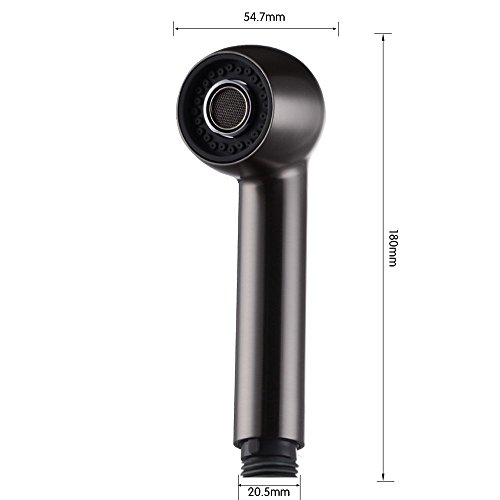 Weirun Replacement Sprayer Pull Out Spray Head For Kitchen Sink Pull-Down Faucet 1/2-Inch Ips Straight Thread 2-Function Stream Aerated Flow Brushed Nickel #TOP1