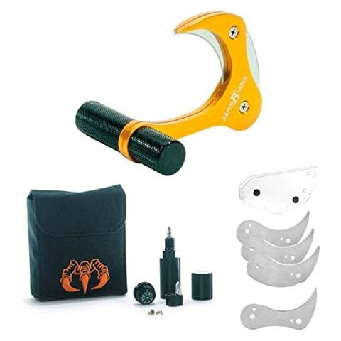 Raptorazor Aluminum Big Game Skinner Game Processing Knife (Rugged Gold) Cover