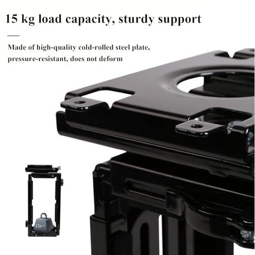 Soporte de PC resistente para debajo del escritorio: soporte ajustable para computadora con almohadillas protectoras, garantiza una excelente circulación del aire, soporta hasta 66 libras