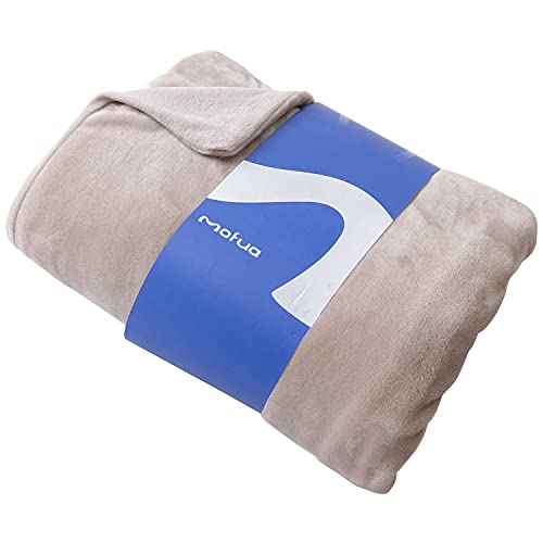 ナイスデイ mofua (モフア) 掛け布団カバー グレージュ シングル (150×210cm) あったか ぬくぬく 掛けふとんカバー 掛けカバー 2枚合わせ毛布 兼用 布団をまるごと包める リバーシブル 洗える 402501N8