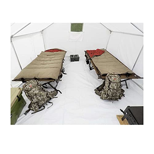 Guide Gear 10X12' Canvas Wall Tent For Hunting, Outdoor Camping, Waterproof 4 Season Tents (Frame Not Included) #TOP5