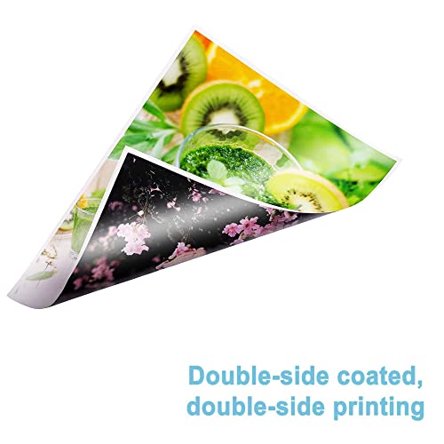 Image of BIGFALCON Professional A4 (8.5x11 inch) 220 GSM Double Sided Glossy Inkjet Photo Paper Premium Dual Sided Printing for Stunning Photos (Pack of 5-100 Sheets)