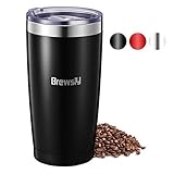 Brewsly Termo Cafe, 6 h Caliente y 12 h Frío, 900ml Botella Termica de Acero Inoxidable, Aislamiento de Vacío de Doble Pared Vaso Termico, Sin BPA