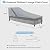 OutdoorLines Outdoor Waterproof Patio Chaise Lounge Chair Cover - UV Resistant Lounger Covers Heavy Duty Weatherproof Patio Sofa Furniture Covers, 2 Packs, 64Wx28Dx30H Inches, Gray